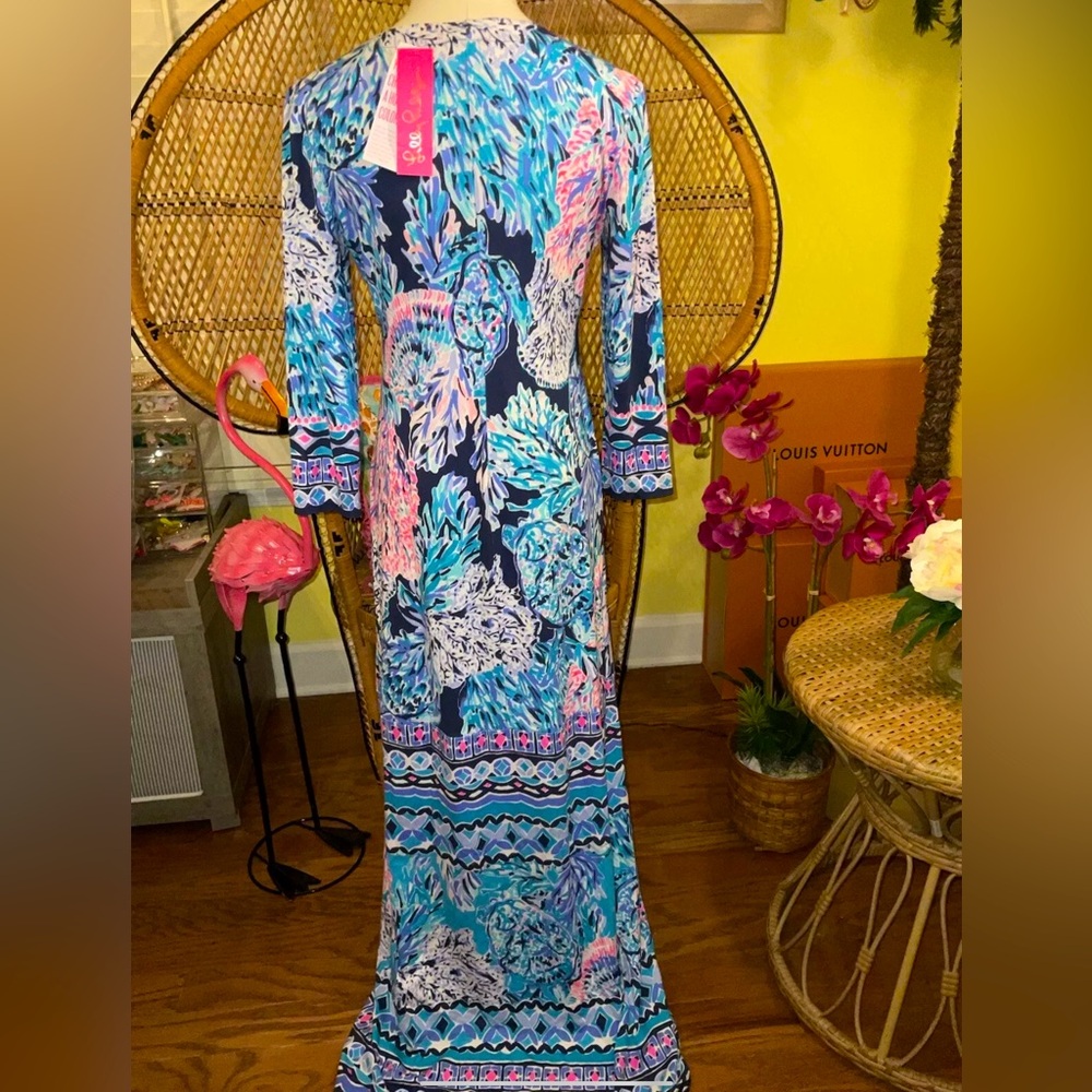 Lilly Pulitzer NWT Melli Maxi Dress Party In Paradise $228 Size S - Picture 4 of 6